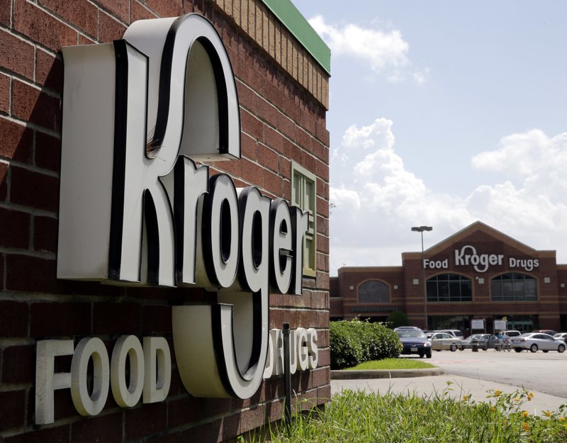 FILE - This June 17, 2014, file photo, shows a Kroger store in Houston.