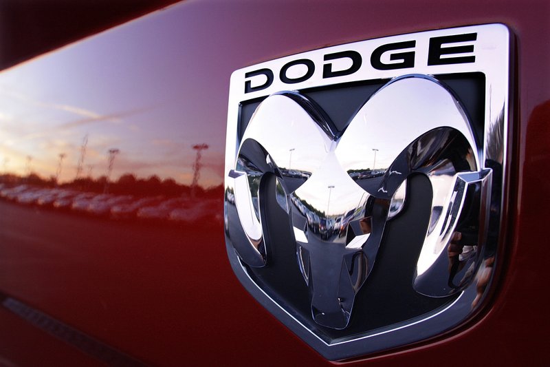 This Aug. 15, 2010 file photo shows a Dodge Ram logo at a dealership in Springfield, Ill. Fiat Chrysler is recalling 4.8 million vehicles in the U.S. because in rare but terrifying circumstances, drivers may not be able to turn off the cruise control. Affected models include the 2014-2019 Ram 1500 pickup, as well as the 2014-2018 Ram 2500, 3500, 4500 and 5500 pickups and chassis cab trucks. (AP Photo/Seth Perlman, File)