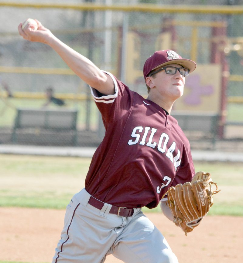 Graham Thomas/Siloam Sunday Siloam Springs sophomore Reed Willbanks is one of several Siloam Springs baseball players participating on Storms Orthodontics Siloam Post 29 baseball team this summer.