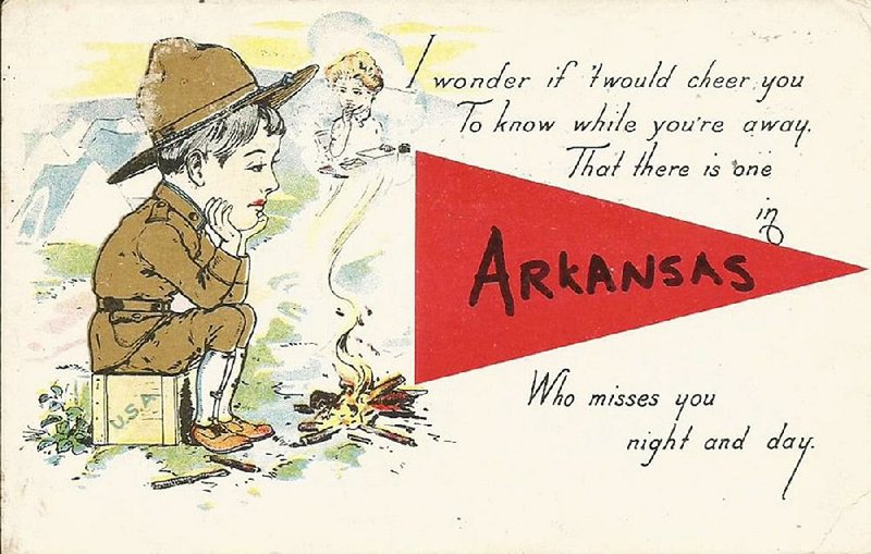 This postcard is among the correspondence posted online by The Arkansas Great War Letter Project. 