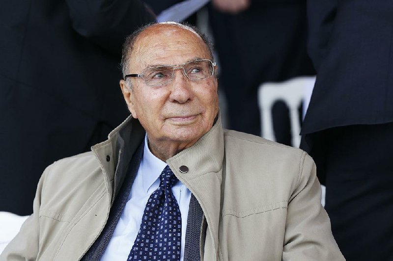 Serge Dassault, chairman and CEO of Dassault Group, attends the traditional Bastille Day parade in Paris in 2014. French business executive Dassault, a top aviation and arms industrialist, died in his Paris office. He was 93. 
