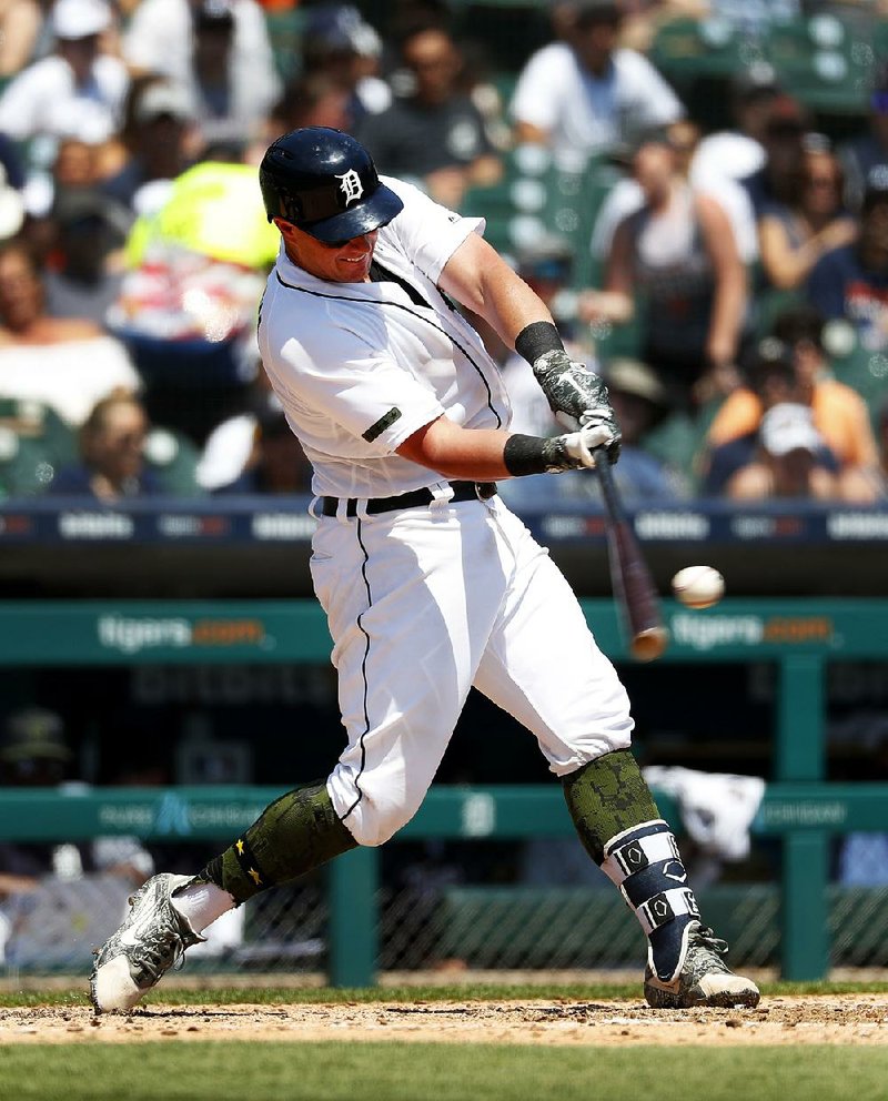 Former Arkansas Razorbacks catcher James McCann’s grand slam for the Detroit Tigers in Monday’s victory over the Los Angeles Angels took on a special significance.   
