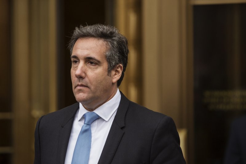 Michael Cohen, personal lawyer to President Donald Trump, exits from Federal Court in New York on April 16, 2018. 