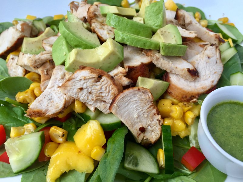 Chipotle Chicken Salad With Cilantro-Lime Vinaigrette 
