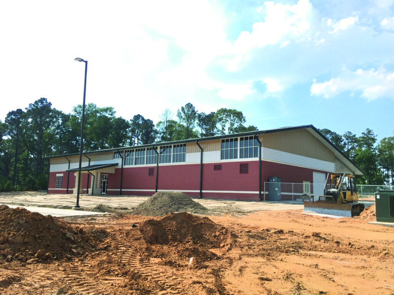 The nearly completed AMTC can be seen at SouthArk's east campus. Contributed photo.