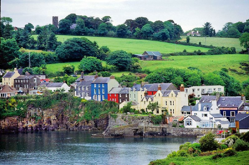 Ireland’s legendary green countryside is the backdrop for the coastal town of Kinsale, a winner in the annual “Tidy Town” contest.  
