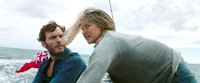 Sam Claflin and Shailene Woodley star in STX’s Adrift. It came in third at last weekend’s box office and made about $11.6 million. 
