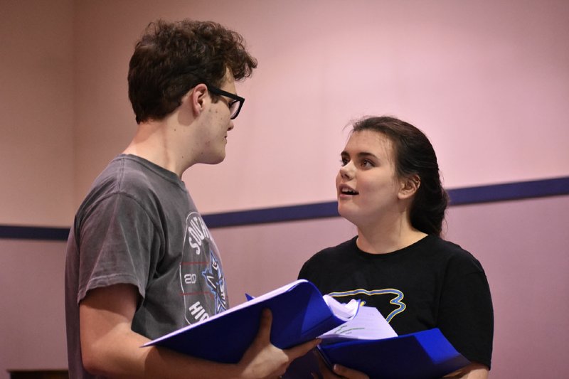 Courtesy Photo Matt Lee portrays Frank Butler, and Israel Jackson is Annie Oakley in the Young Actors Guild production of "Annie Get Your Gun."