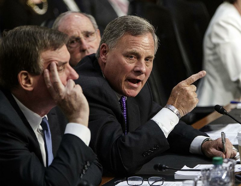 Senate Intelligence Committee Chairman Richard Burr (right), R-N.C., is shown in this file photo.