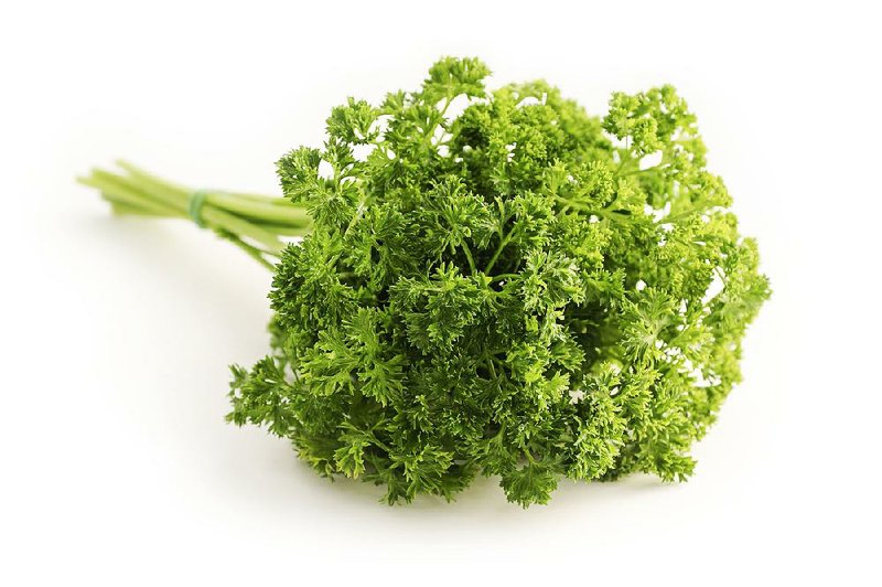 Curly leaf parsley adds texture as well as color. 