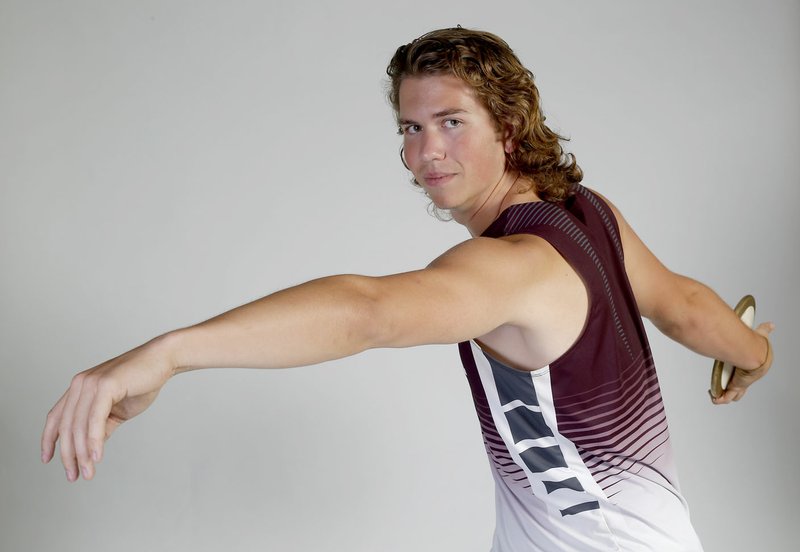 NWA Democrat-Gazette/DAVID GOTTSCHALK Mason Clark, of Gentry, NWADG Athlete of the Year, was photographed Thursday, May 24, in Springdale.