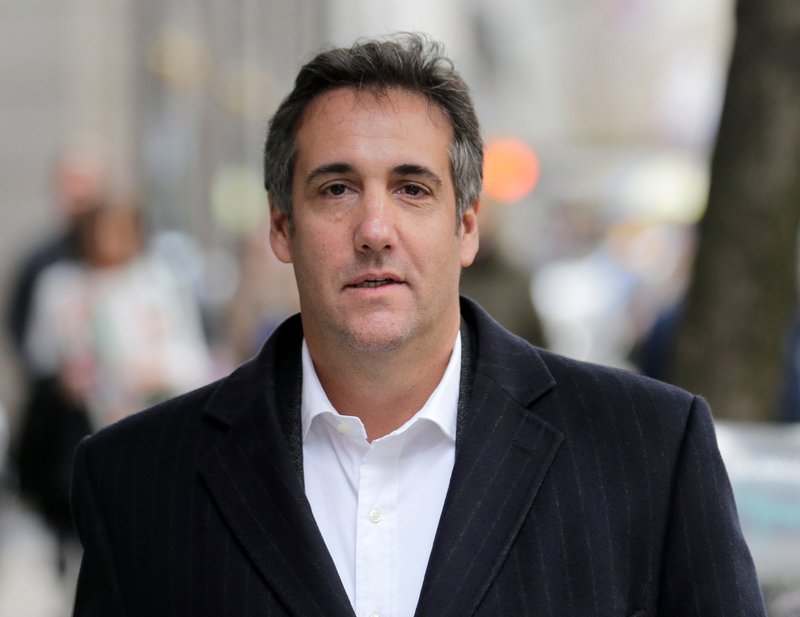 In this April 11, 2018, file photo, Michael Cohen, President Donald Trump's personal attorney, walks along a sidewalk in New York. (AP Photo/Seth Wenig, File)
