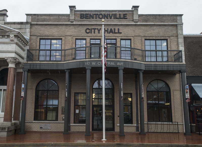 The Bentonville City Hall is shown in this photo.