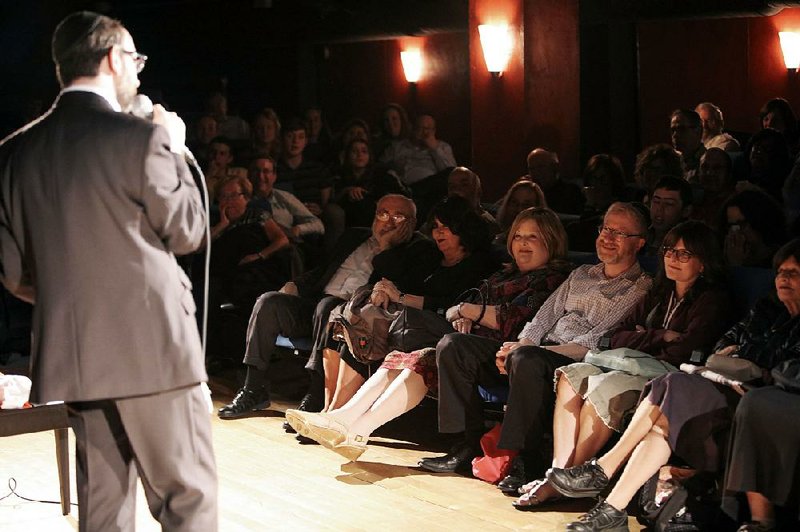 Ashley Blaker, an ultra-Orthodox Jewish comedian from England, performs Strictly Unorthodox at the Theater Center in New York in June. Blaker, presenting a more culturally marginal Jewish perspective, offers a look into a world often hidden from outsiders.  