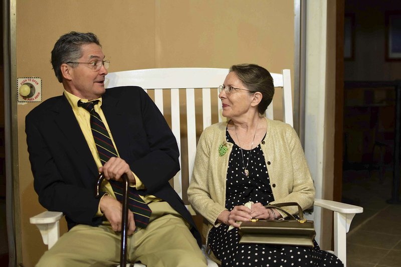 Photo courtesy Danielle Keller Two residents of a retirement home, played by veteran actors Tim Gilster and Jonelle Grace Lipscomb, strike up a friendship in the Pulitzer Prize winning "The Gin Game." The production by the Smokehouse Players is on stage June 21-23 in Fayetteville.