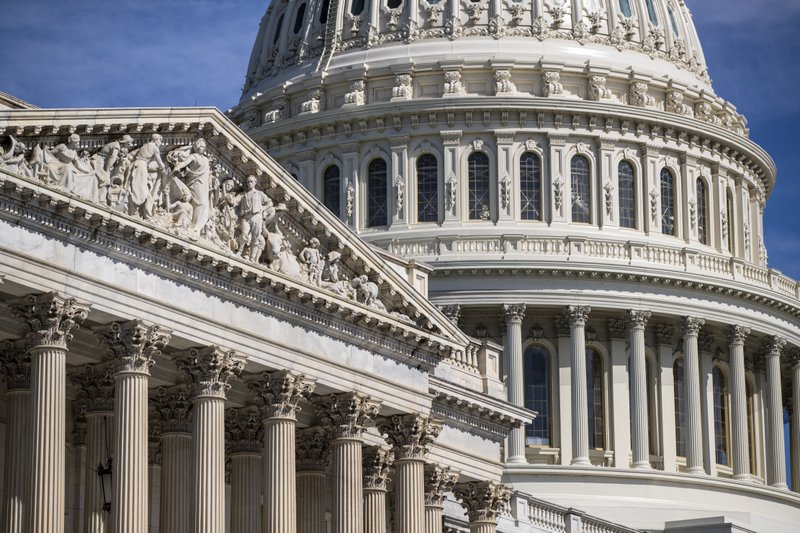 The Capitol is seen in Washington, Friday, June 15, 2018. The push toward immigration votes in the House is intensifying the divide among Republicans on one of the party's most animating issues __ and fueling concerns that a voter backlash could cost the party control of the House in November.  (AP Photo/J. Scott Applewhite)