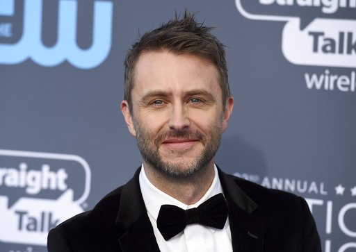 In this Jan. 11, 2018 file photo, Chris Hardwick arrives at the 23rd annual Critics' Choice Awards in Santa Monica, Calif. On Saturday, June 16, 2018, AMC Networks says Hardwick's talk show is on hold and he has withdrawn as moderator of AMC and BBC America's Comic-Con panels.