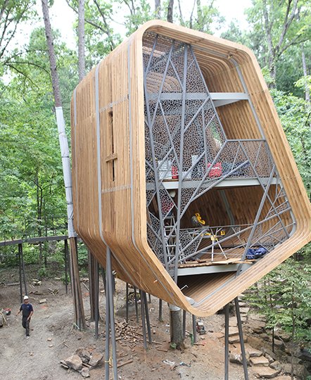 The Sentinel-Record/Richard Rasmussen TREE HOUSE: Garvan Woodland Gardens will celebrate the soft opening of its new Tree House, located within the Evans Children's Adventure Garden, on June 30.