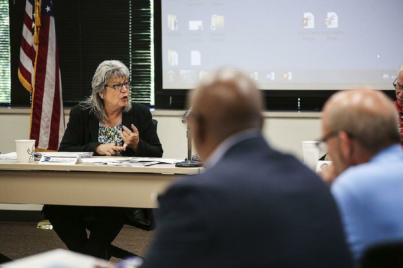 Cheryl May, chairman of the Arkansas School Safety Commission and Arkansas’ Criminal Justice Institute, is shown in this file photo.
