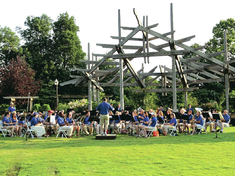 Courtesy Photo The Arkansas Winds Community Concert Band always kicks off the Free Summer Concert Series at the Botanical Garden of the Ozarks with a patriotic show, "Red, White &amp; Blooms."