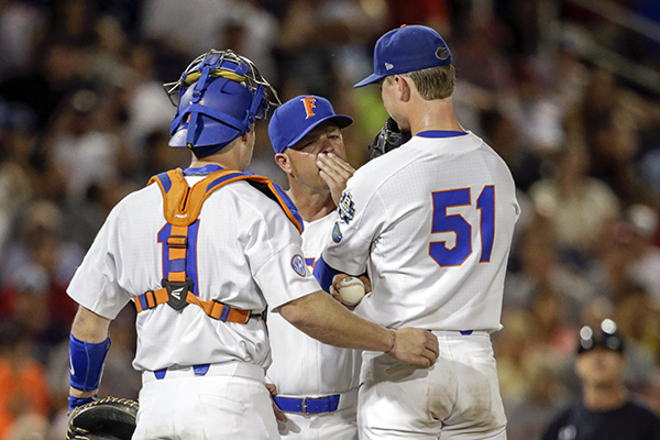 Brady Singer, Gators eliminated by Arkansas at CWS