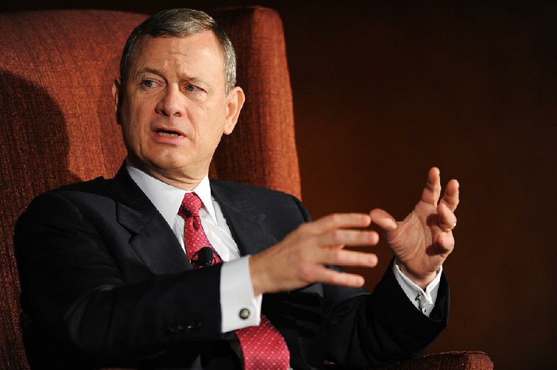 John Roberts, chief justice of the U.S. Supreme Court,is shown in this May 4, 2016 file photo.