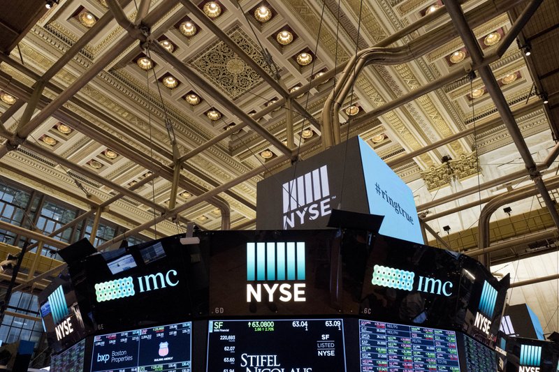 FILE- This Jan. 4, 2018, file photo shows the interior of the New York Stock Exchange. The U.S. stock market opens at 9:30 a.m. EDT on Friday, June 22. (AP Photo/Mark Lennihan, File)