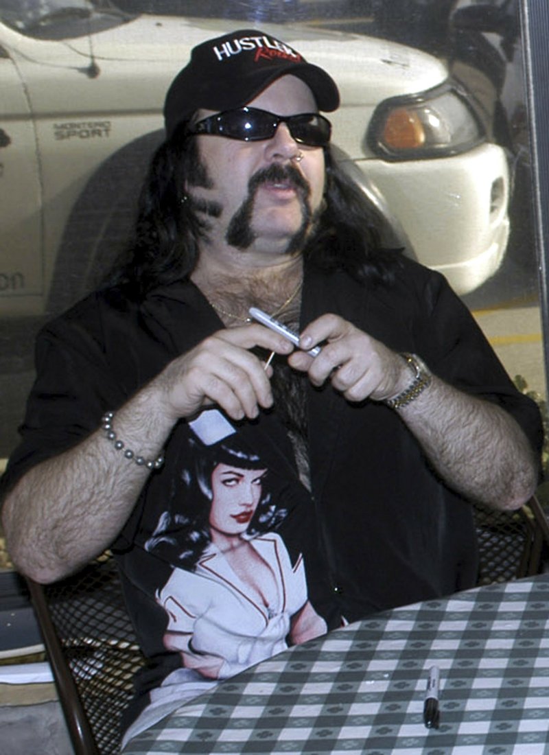 FILE - In this May 20, 2004 file photo shows Vinnie Paul Abbott in Amarillo, Texas. Paul, co-founder and drummer of metal band Pantera, has died at 54. (AP Photo/Ralph Duke, File)