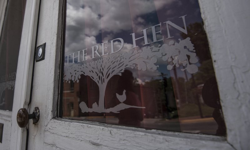 This Saturday, June 23, 2018 photo shows the Red Hen Restaurant in downtown Lexington, Va. White House press secretary Sarah Huckabee Sanders said Saturday in a tweet that she was booted from the Virginia restaurant because she works for President Donald Trump. (AP Photo/Daniel Lin)