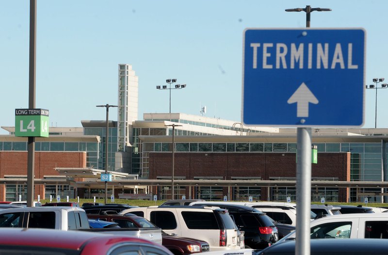 NWA Democrat-Gazette/DAVID GOTTSCHALK The terminal and front entrance is visible Friday, June 22, 2018, at the Northwest Arkansas Regioinal Airport in Highfill.