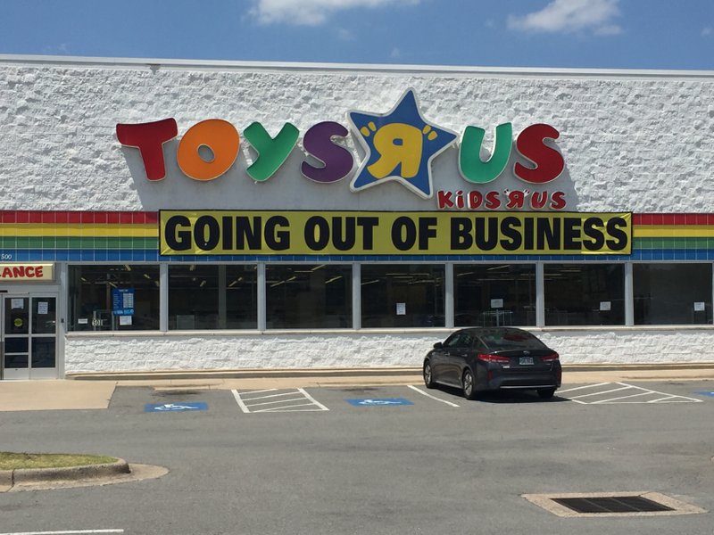 The Toys R Us at 11500 Financial Centre Parkway permanently closed Wednesday.