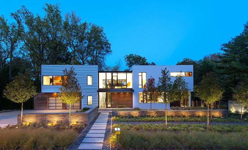 Washington, D.C., architect Robert M. Gurney’s BM Modular One house, in Bethesda, Md., is made of 13 modules that were built in a Virginia factory.  