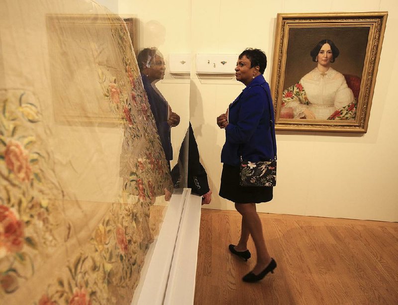 Librarian of Congress Carla Hayden tours the Historic Arkansas Museum on Friday morning during her visit to Little Rock after an invitation from U.S. Rep. French Hill, R-Ark. 