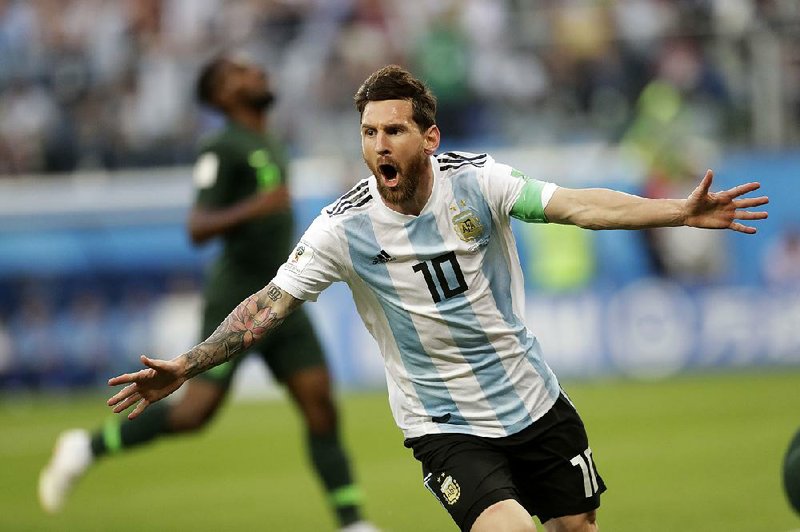 Lionel Messi and Argentina will face France today in the first match of the World Cup’s knockout stage at Kazan, Russia. (AP Photo/Petr David Josek)