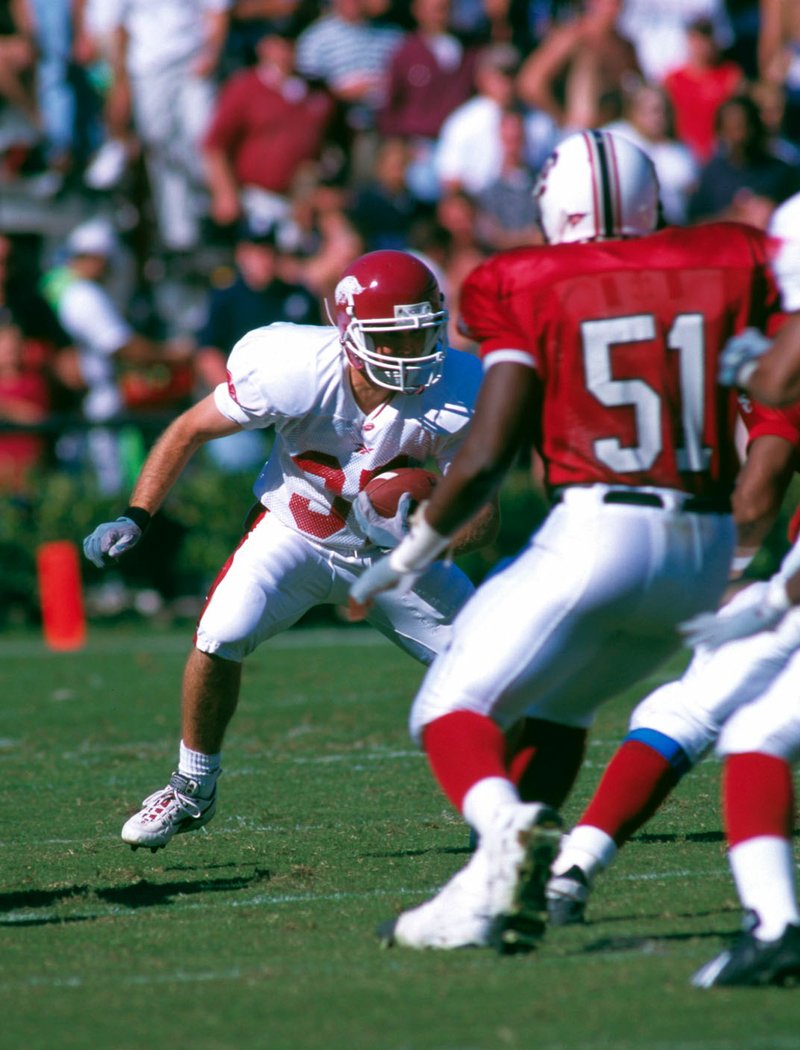 File Photo Steadman Campbell played two years at Arkansas and returned punts as a sophomore for the Razorbacks. He is now an assistant coach at North Alabama.