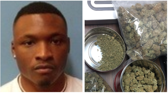 More than 1 pound of marijuana was found in a vehicle driven by Korliss Marshall, 23, of Fayetteville, authorities said. 