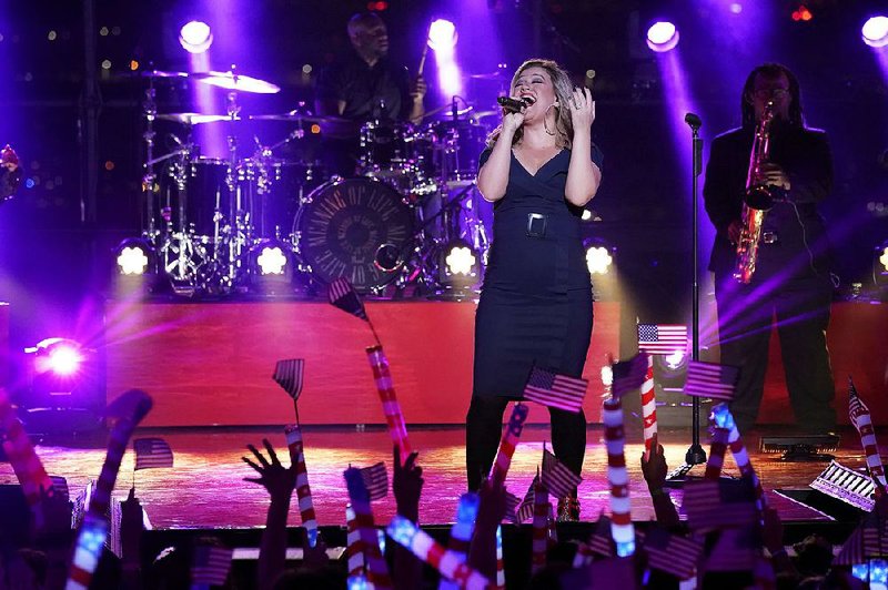 Kelly Clarkson rehearses for Macy’s 4th of July Fireworks Spectacular airing live from 7-9 p.m. Wednesday. 