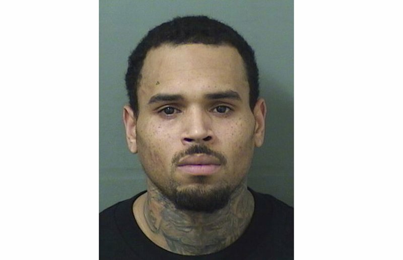 This booking photo provided by Palm Beach County sheriff's office shows Chris Brown.