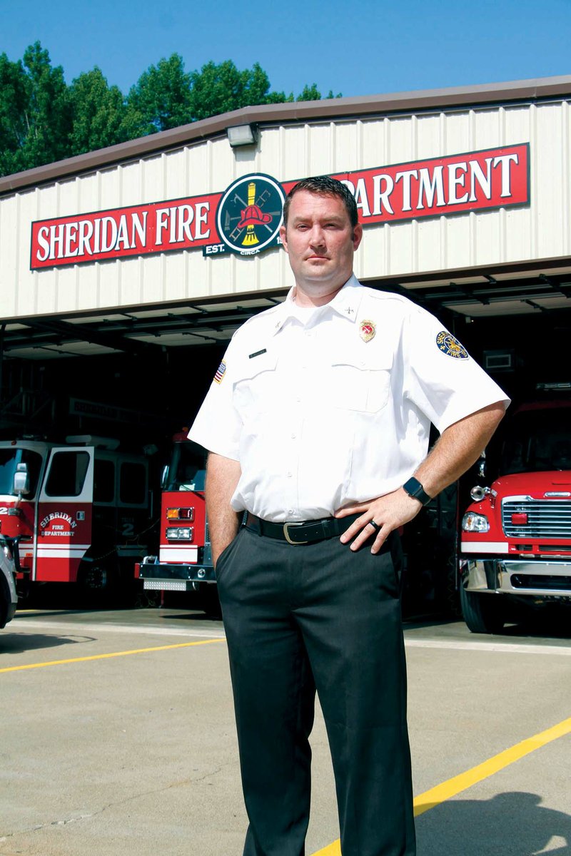 Ben Hammond was recently named the Sheridan Fire Department’s new chief. Hammond has been a volunteer member of the Fire Department for 10 years and has worked as a career firefighter for the city of Little Rock for the past six years. He replaces former chief Tim Stuckey, who announced his retirement in May.