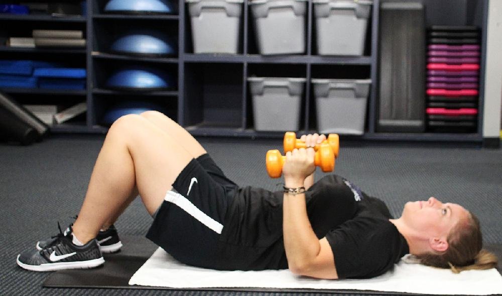 Dumbbell press aids flexibility for better golf swing