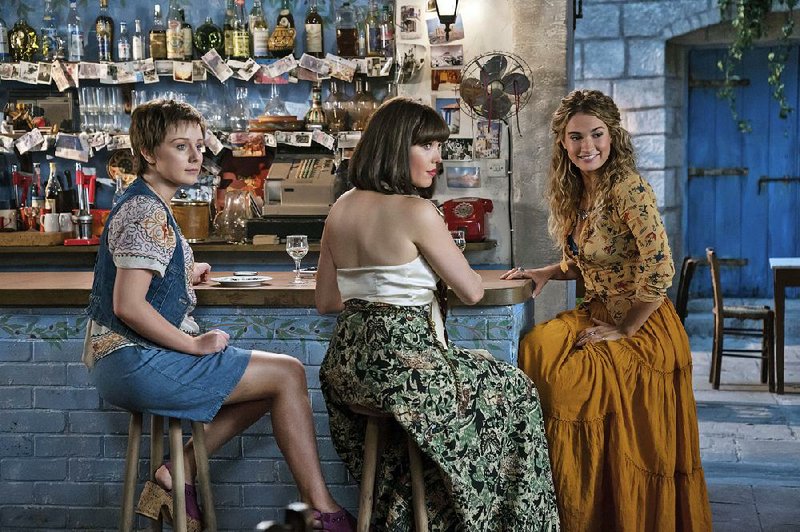 Here we go again with romantic comedies. Alexa Davies (from left), Jessica Keenan Wynn and Lily James star in Mamma Mia! Here We Go Again, in theaters July 20. 