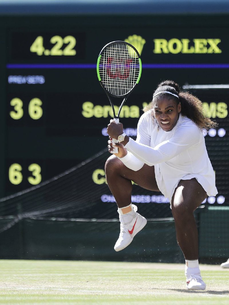 American Serena Williams defeated Camila Giorgi of Italy 3-6, 6-3, 6-4 on Tuesday to advance to the semifinals at Wimbledon for the 11th time in her career. 