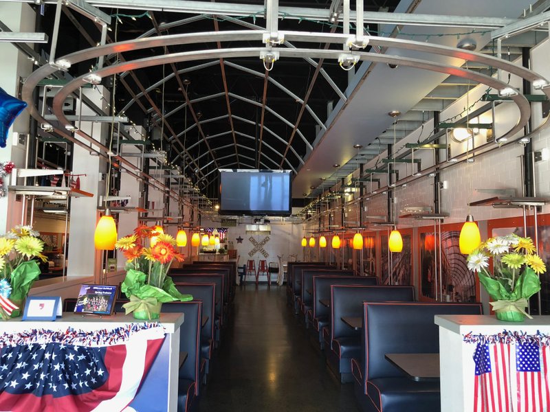 The interior of All Aboard Restaurant & Grill at 6813 Cantrell Road in Little Rock. Another outlet is in Benton at 20320 Interstate 30 North, Suite 170. 