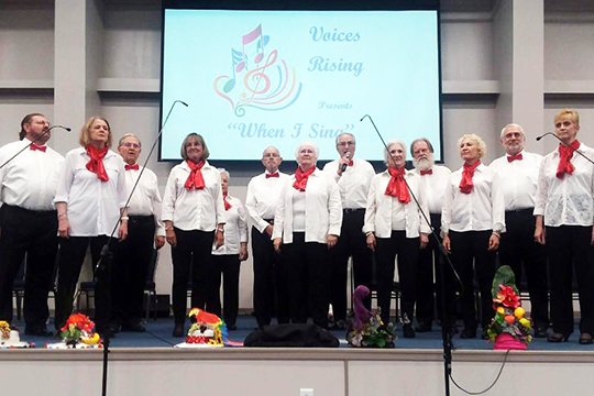 Submitted photo VOICES RISING: Voices Rising presented its summer concert, "When I Sing," to a packed house of 400 people on July 8 at Balboa Baptist Church Outreach Center.