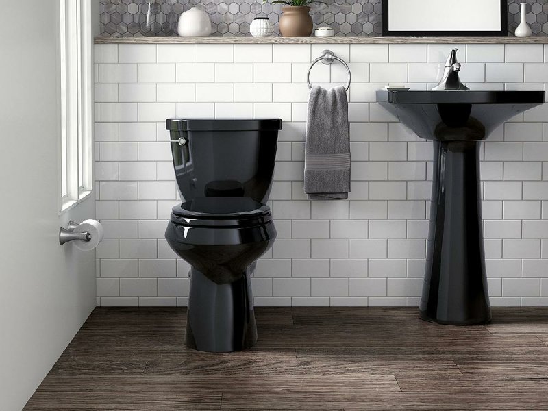 Kohler offers more than 30 toilet options in black, including this Cimarron toilet.  