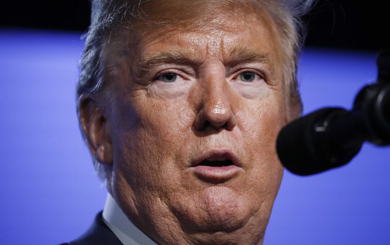 President Donald Trump speaks during a news conference before departing the NATO Summit in Brussels, Belgium, Thursday, July 12, 2018. (AP Photo/Pablo Martinez Monsivais)