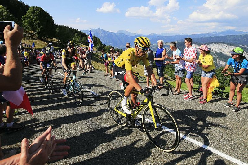 Belgium’s Greg van Avermaet strengthened his hold on the yellow jersey by having an easier-than-expected time with the mountainous course of Tuesday’s 10th stage of the Tour de France.  