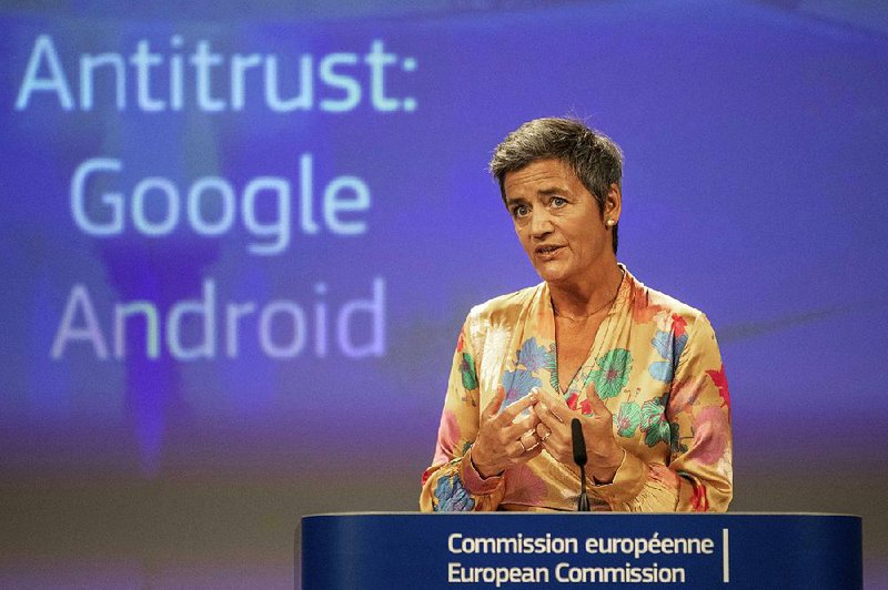 European Union Commissioner Margrethe Vestager said Wednesday at a news conference in Brussels that given the size of Google, the EU’s $5B fine is not disproportionate.   