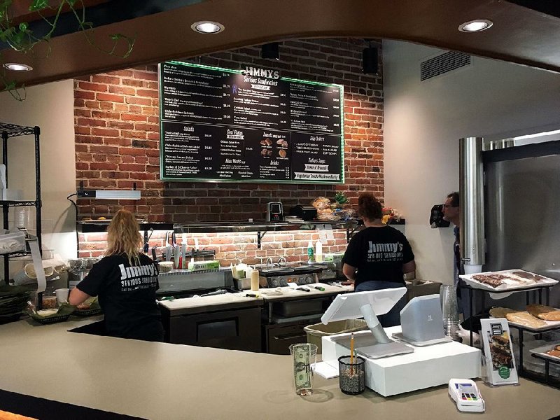 Jimmy’s Serious Sandwiches has opened its River Market branch in the Cox Creative Center on the Central Arkansas Library System Main Library campus.  