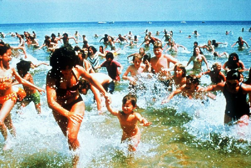 Steven Spielberg’s Jaws has been credited with causing America’s fascination with sharks. Here’s the iconic scene of the panicked crowd scrambling to reach shore. For the past 30 years, Discovery’s Shark Week has kept that interest alive and swimming. 
